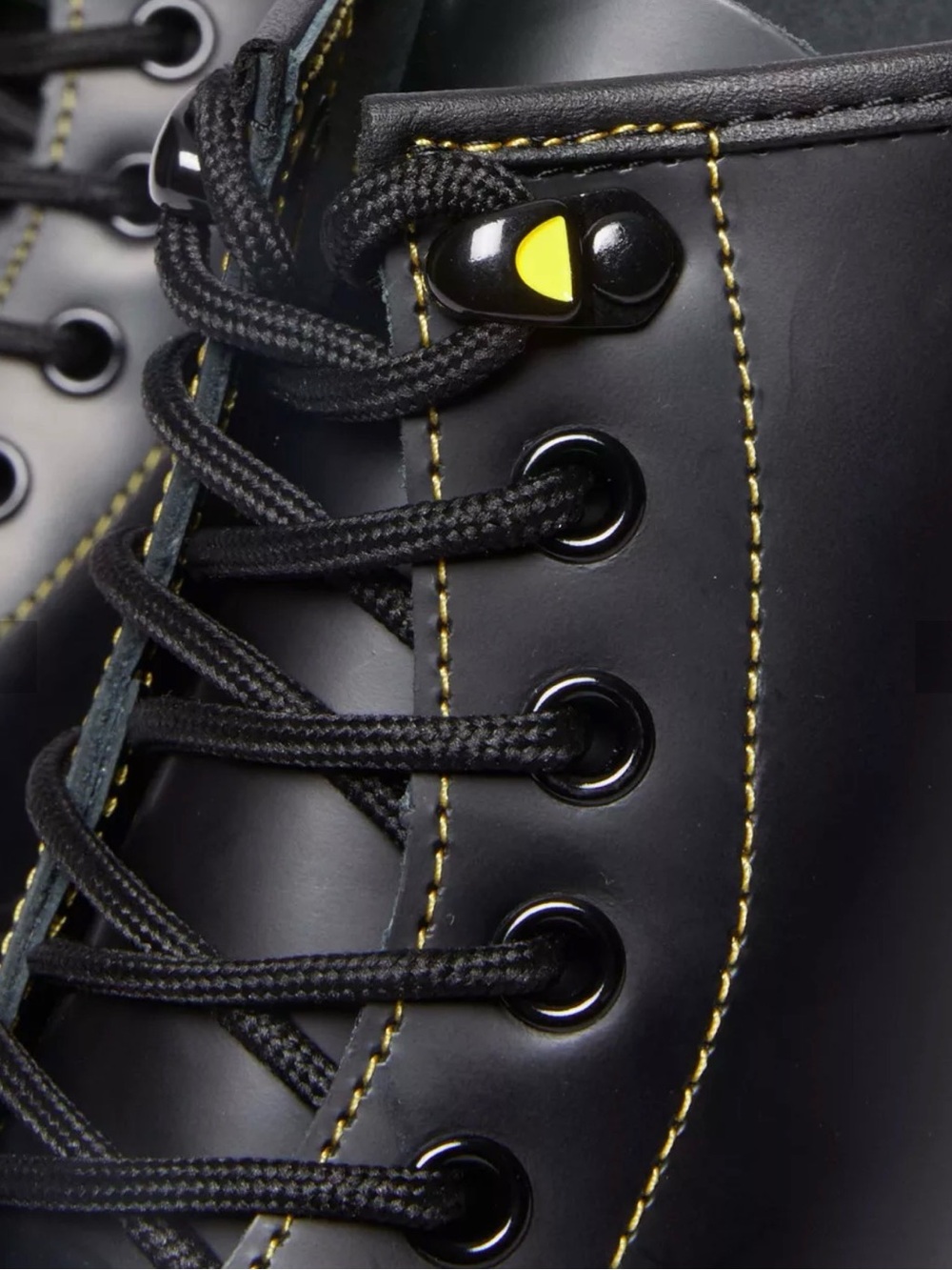 Dr.martens 1460 Marbled Sole Smooth Leather Lace Up Boots 'black - Picture 5 of 14